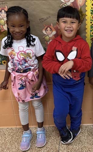 Students and educators at Barnum Woods Elementary School wore festive Halloween costumes in conjunction with Red Ribbon Week.