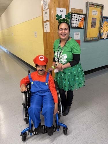 Students at Bowling Green Elementary School also held a festive Halloween celebration.