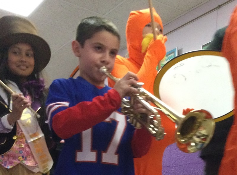 McVey band playing in the parade.