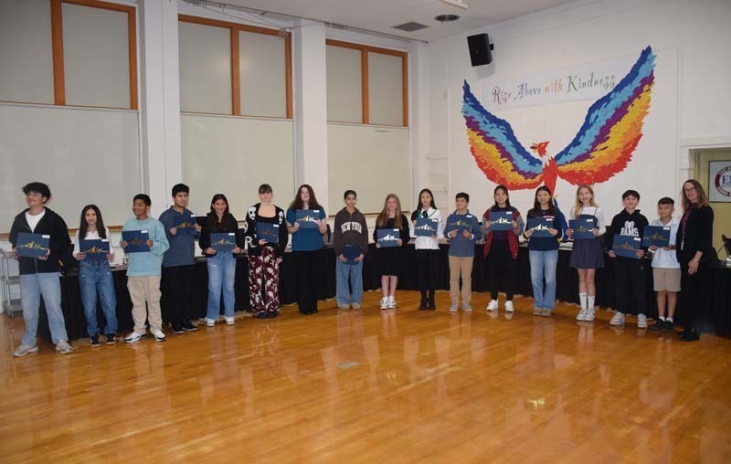  W.T. Clarke Middle School’s Terrific Kids for the months of September, October and November were recognized during the East Meadow Board of Education’s Nov. 12 board meeting. 