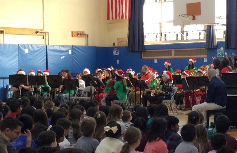 Woodland Performing Holiday Songs at McVey