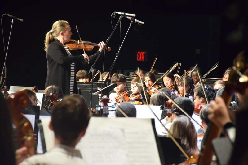 Scores of musically talented students from the East Meadow School District took center stage at the renowned Tilles Center for the Performing Arts on the campus of Long Island University Post on March 10 for the district’s annual music festival. 