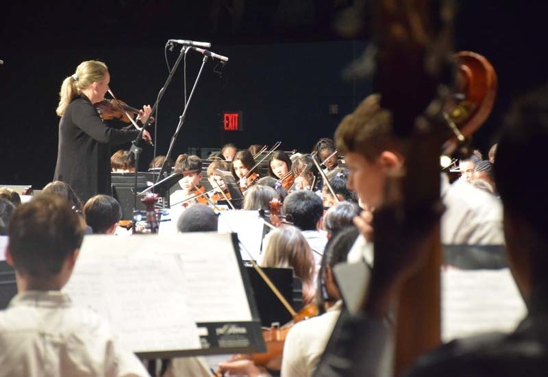 Scores of musically talented students from the East Meadow School District took center stage at the renowned Tilles Center for the Performing Arts on the campus of Long Island University Post on March 10 for the district’s annual music festival. 