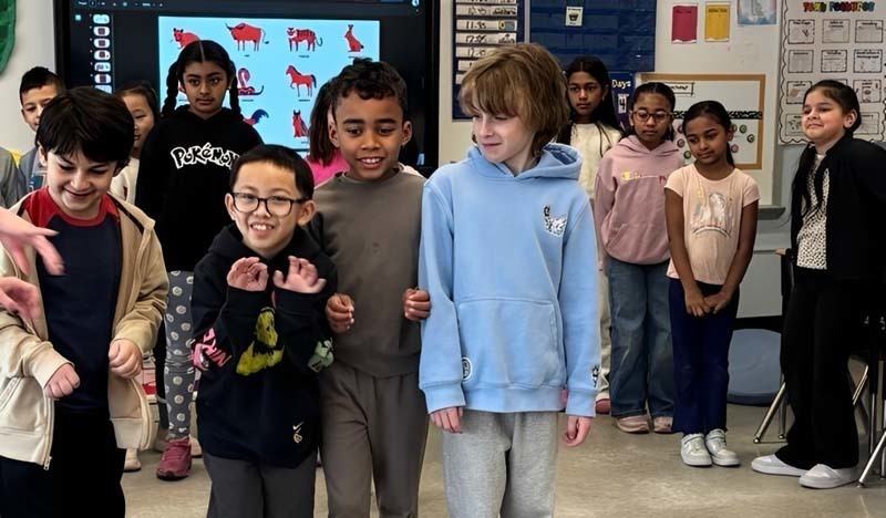 Barnum Woods Elementary School in East Meadow brought the story “The Great Race” to life through classroom acting activities. 