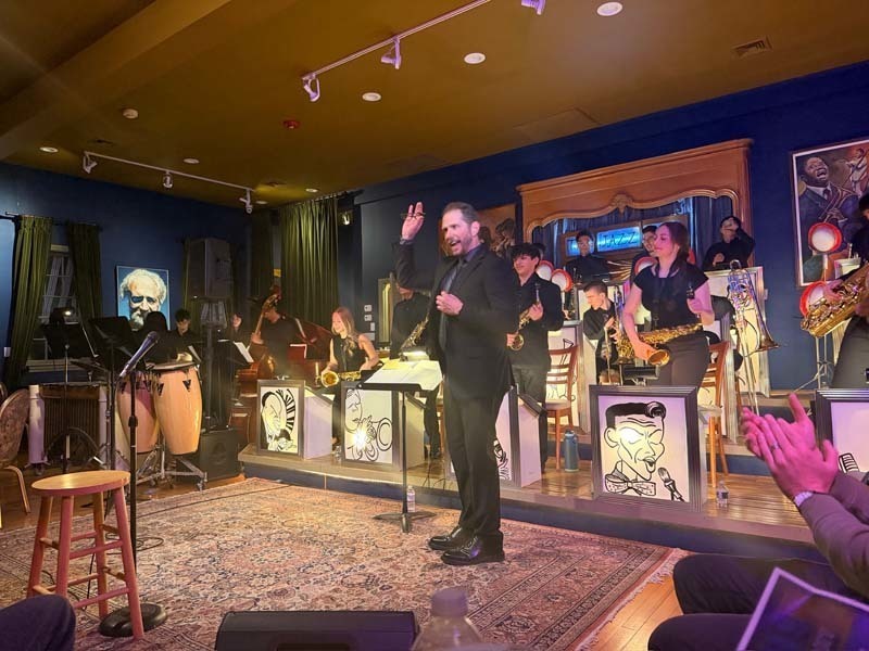 East Meadow High School’s Jazz Band and Jazz Ensemble lit up The Jazz Loft in Stony Brook with an energetic performance. 