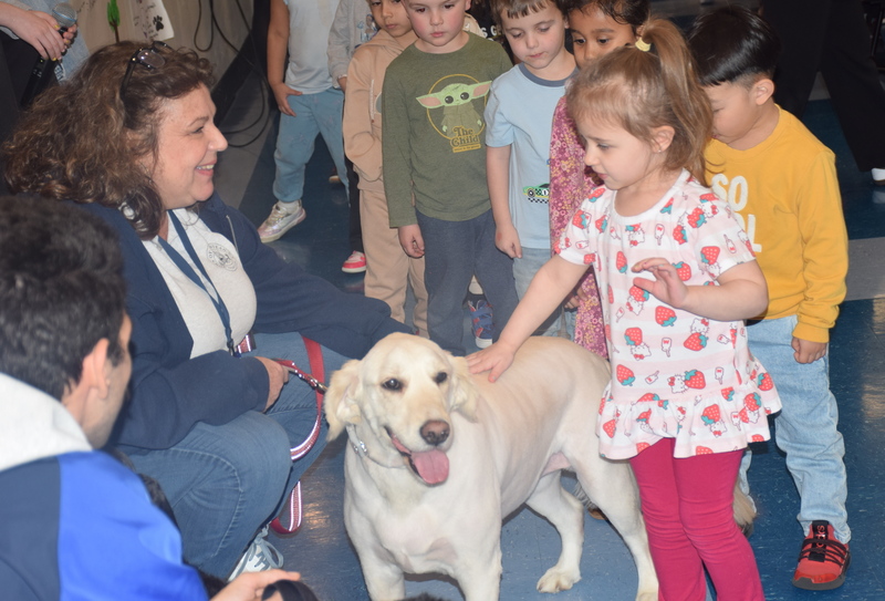 Parkway’s fourth-grade student leaders conducted a Q&A during the assembly.