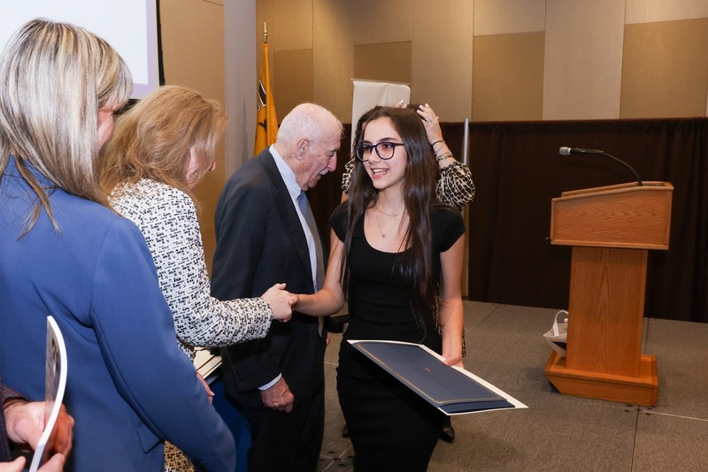 Sarah Abramov was presented with the Students Building Bridges Award