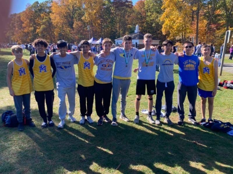 Cross country team standing together Cross country team standing together