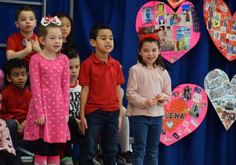 Students participating in the recital