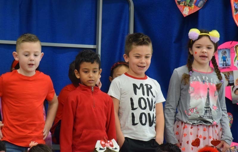 Students participating in the recital