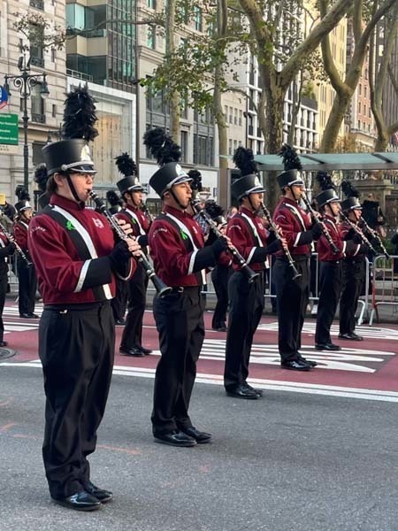 W.T. Clarke High School Rams perform at the NYC Veterans Day Parade 