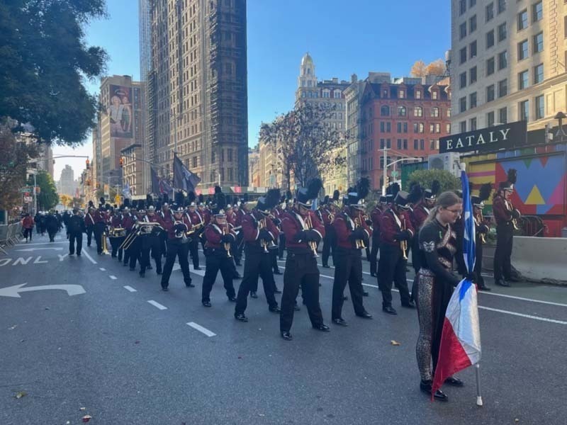 W.T. Clarke High School Rams perform at the NYC Veterans Day Parade 