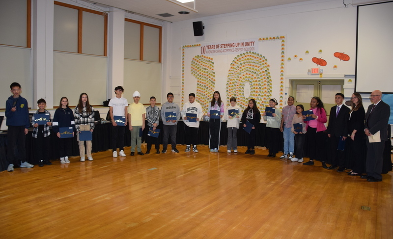 Students at East Meadow Board of Education