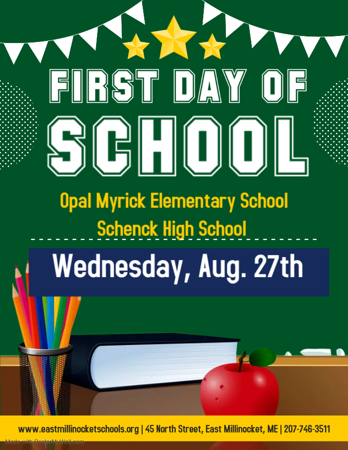 First Day of School Poster