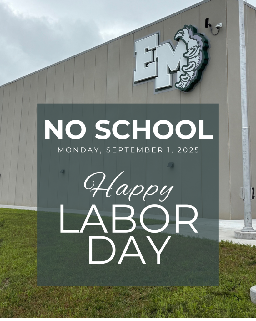 Happy Labor Day - No School September 1st