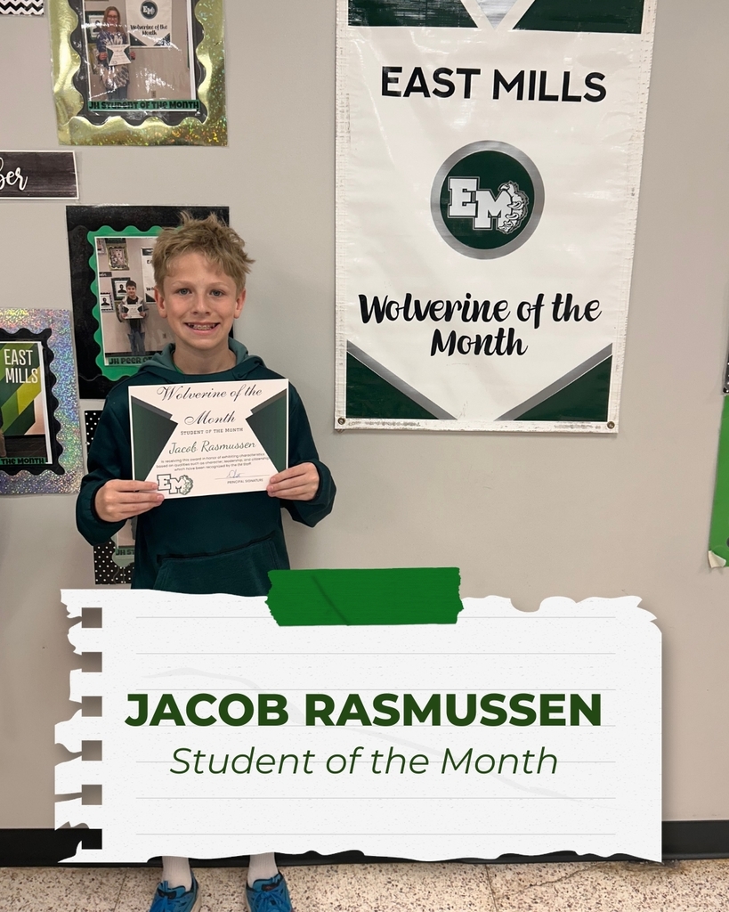 Jacob Rasmussen, Student of the Month