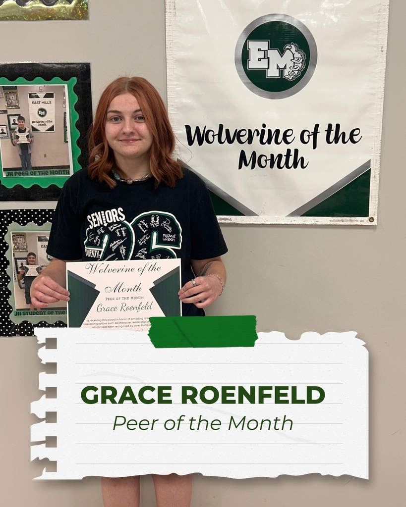 Grace Roenfeld - Peer of the Month