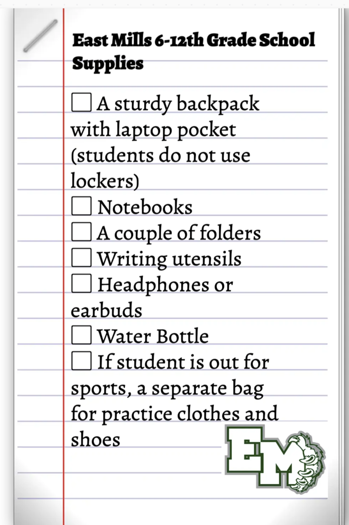 JH/HS supplies