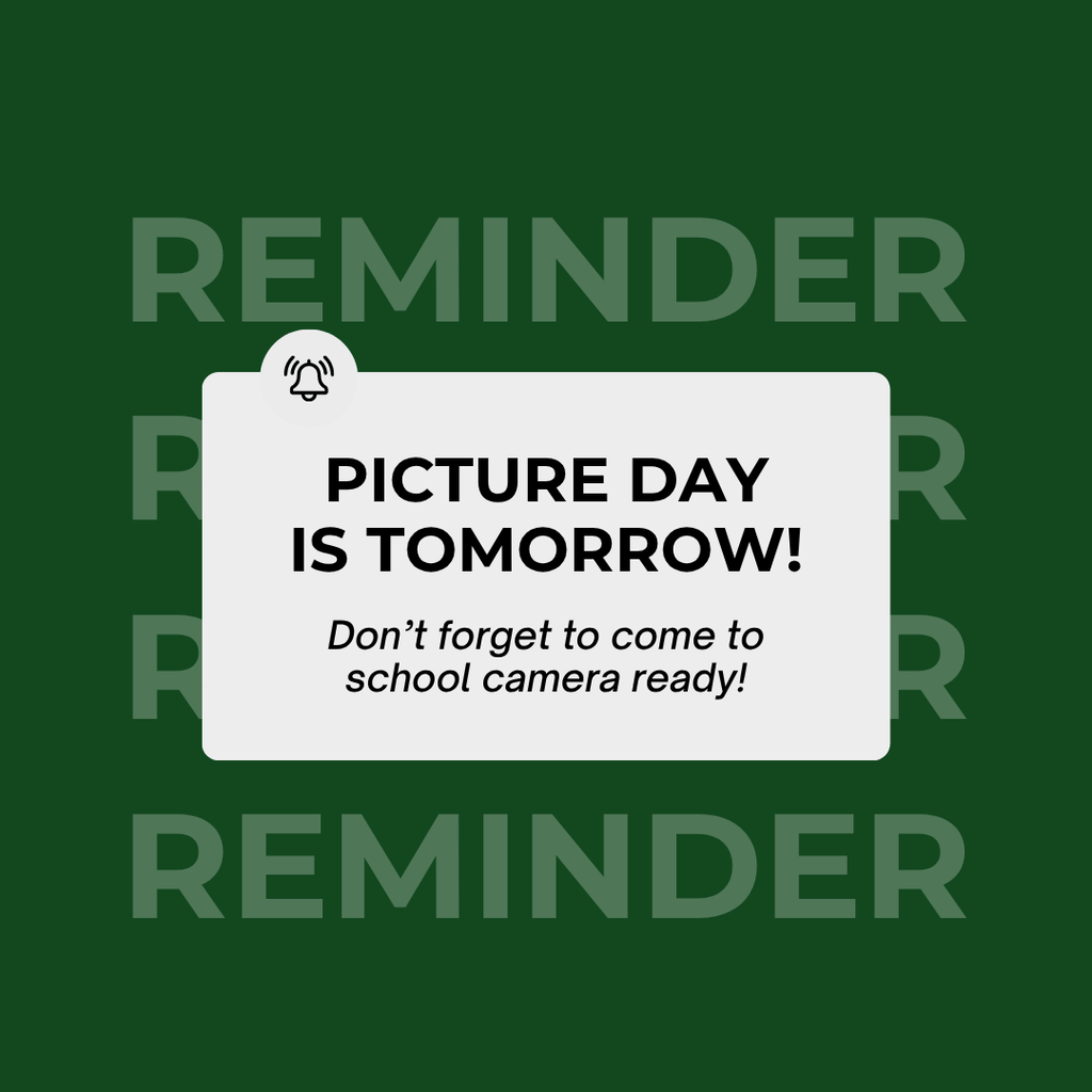 Picture day is tomorrow!