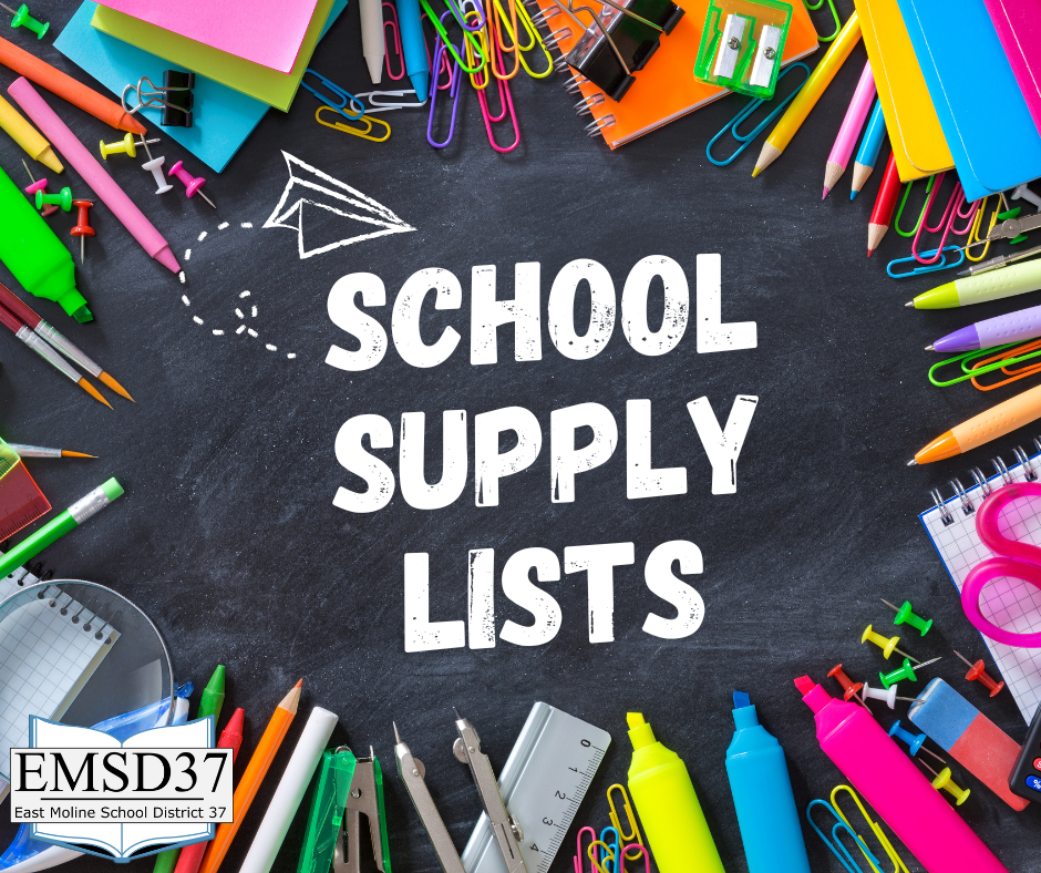 school supply list graphic