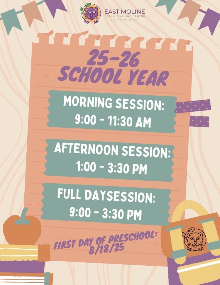 ELC first day of school graphic