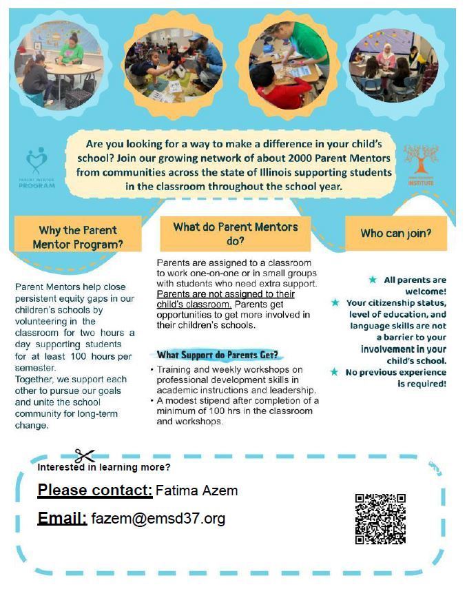 Parent Mentor flyer