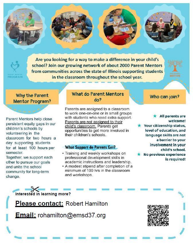 Parent Mentor flyer