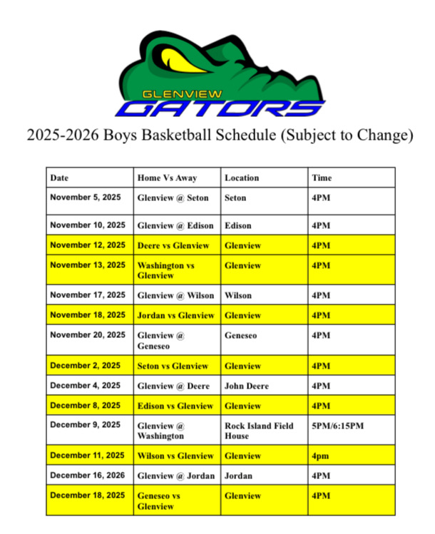 basketball schedule