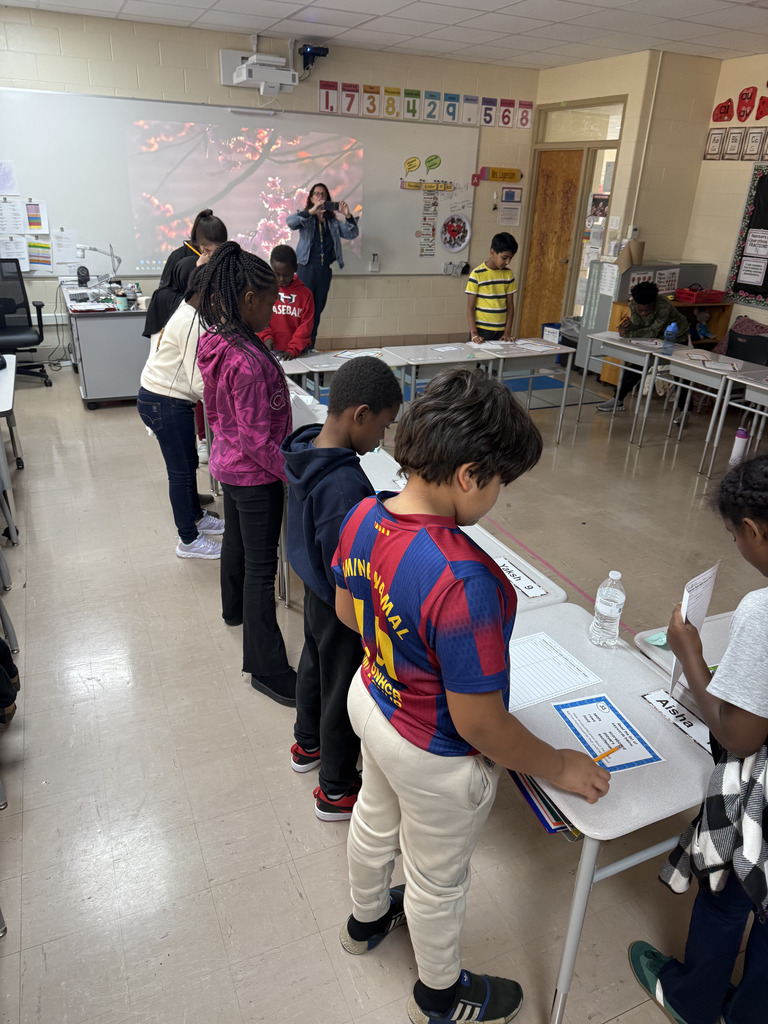 Mrs. Lagerstams class in-tuned with inferencing in ELA by playing musical task cards.