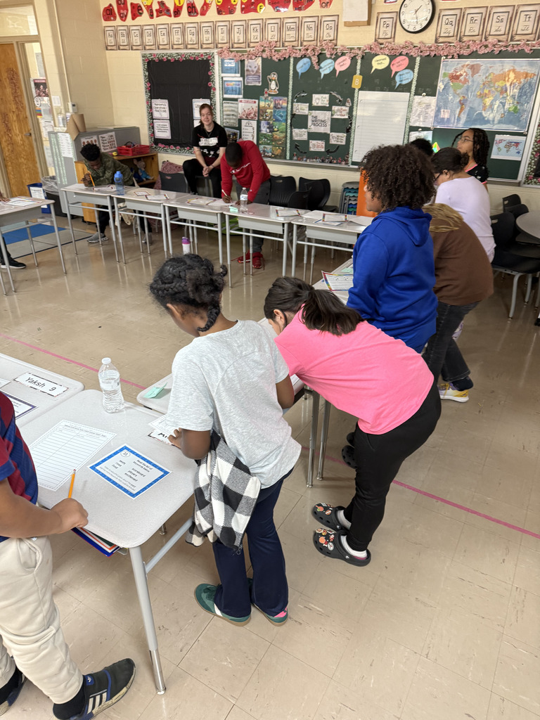 Mrs. Lagerstams class in-tuned with inferencing in ELA by playing musical task cards.