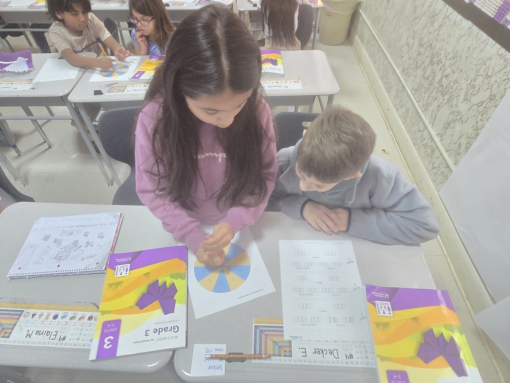 students working in partners