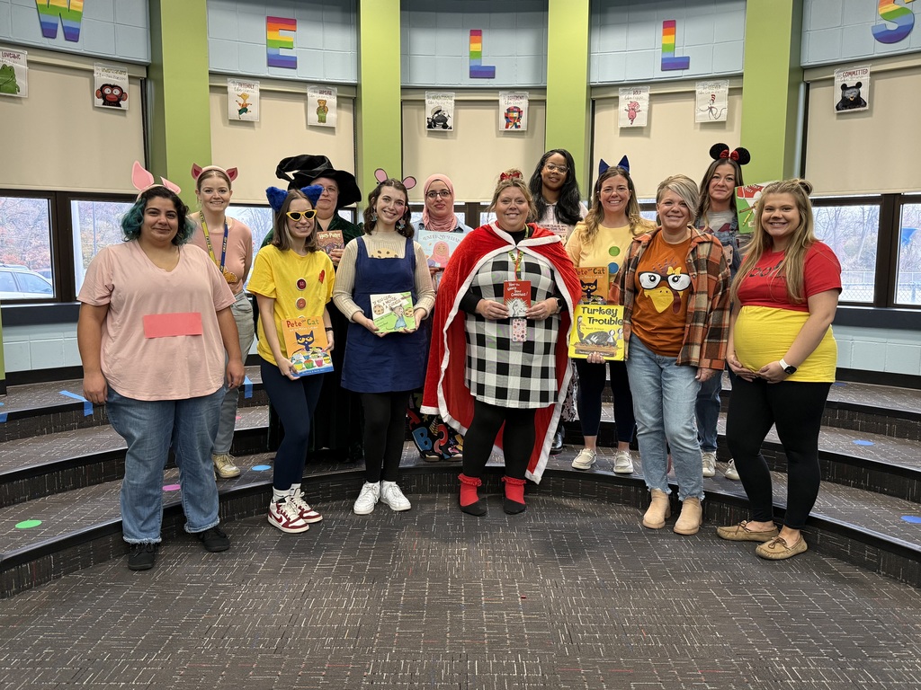 Teachers dressed up as book Characters 