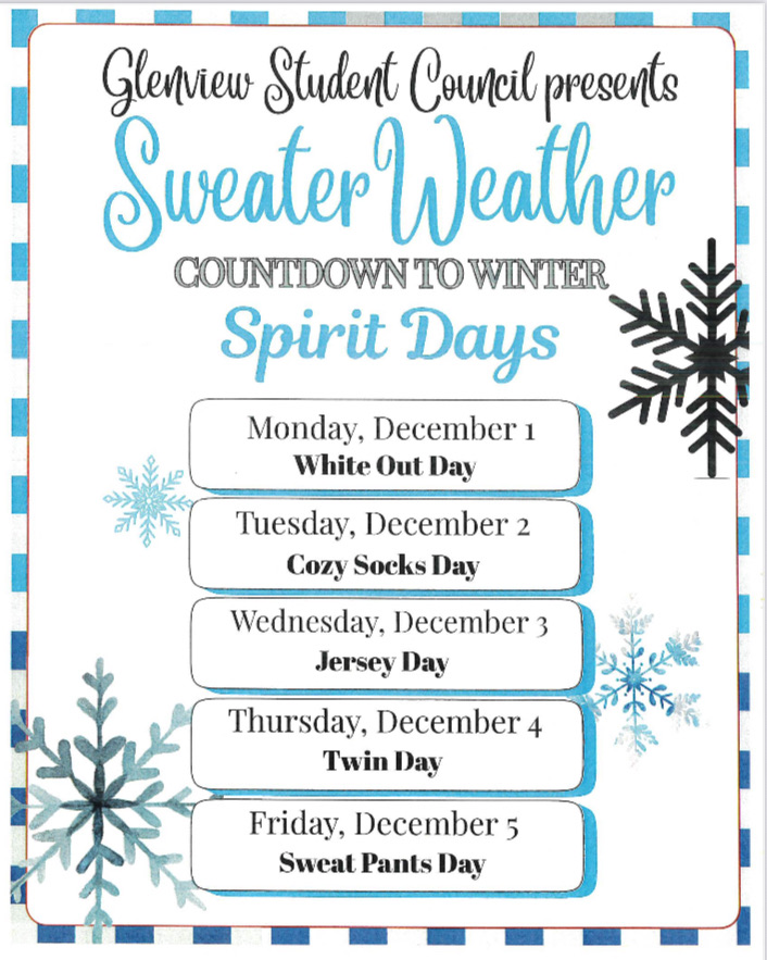 spirit days graphic