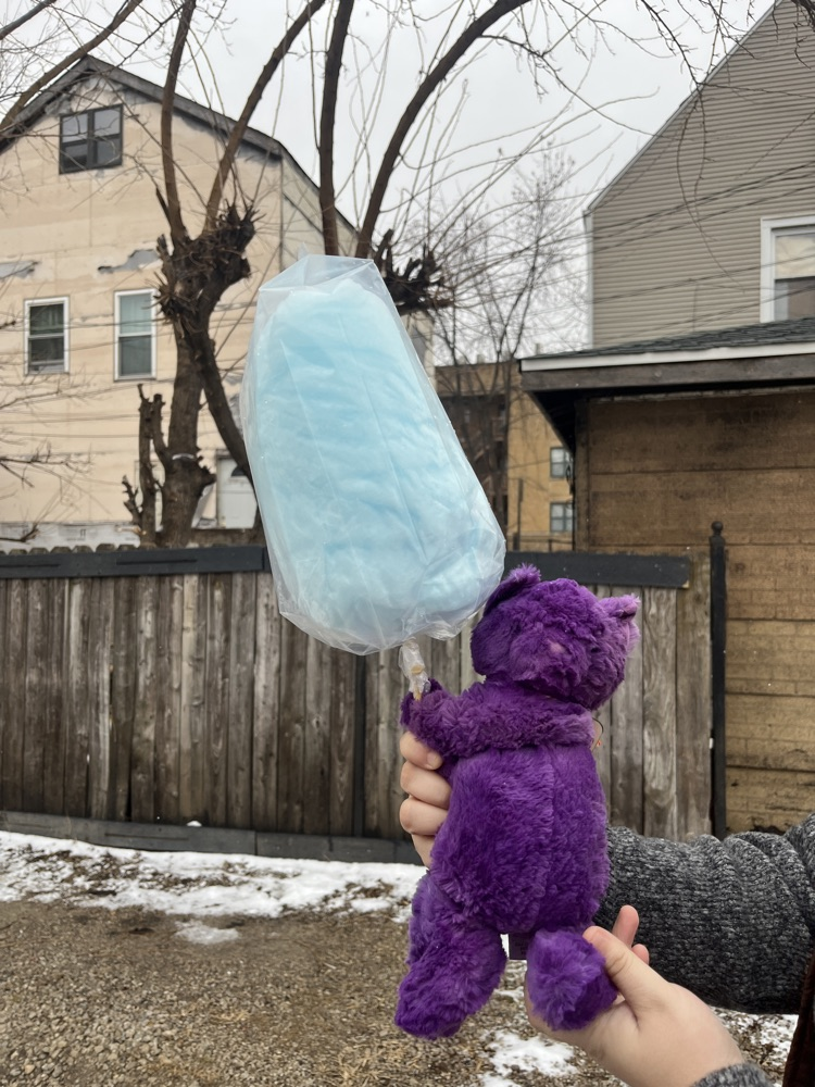Petey eats cotton candy!