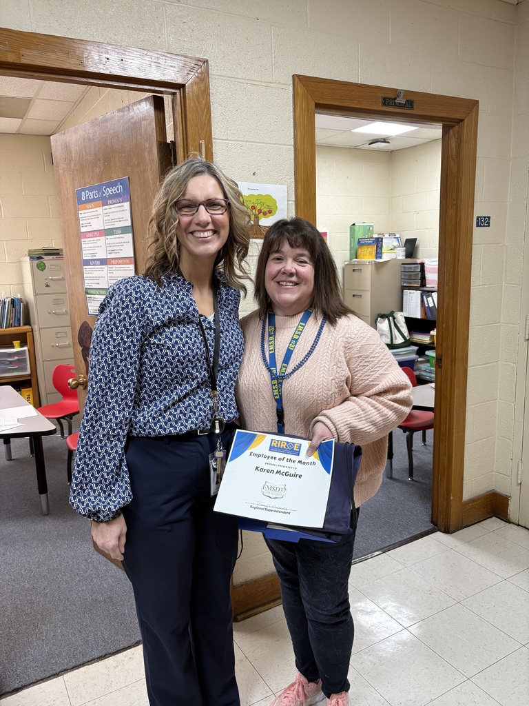 Mrs. McGuire with ROE Superintendent 