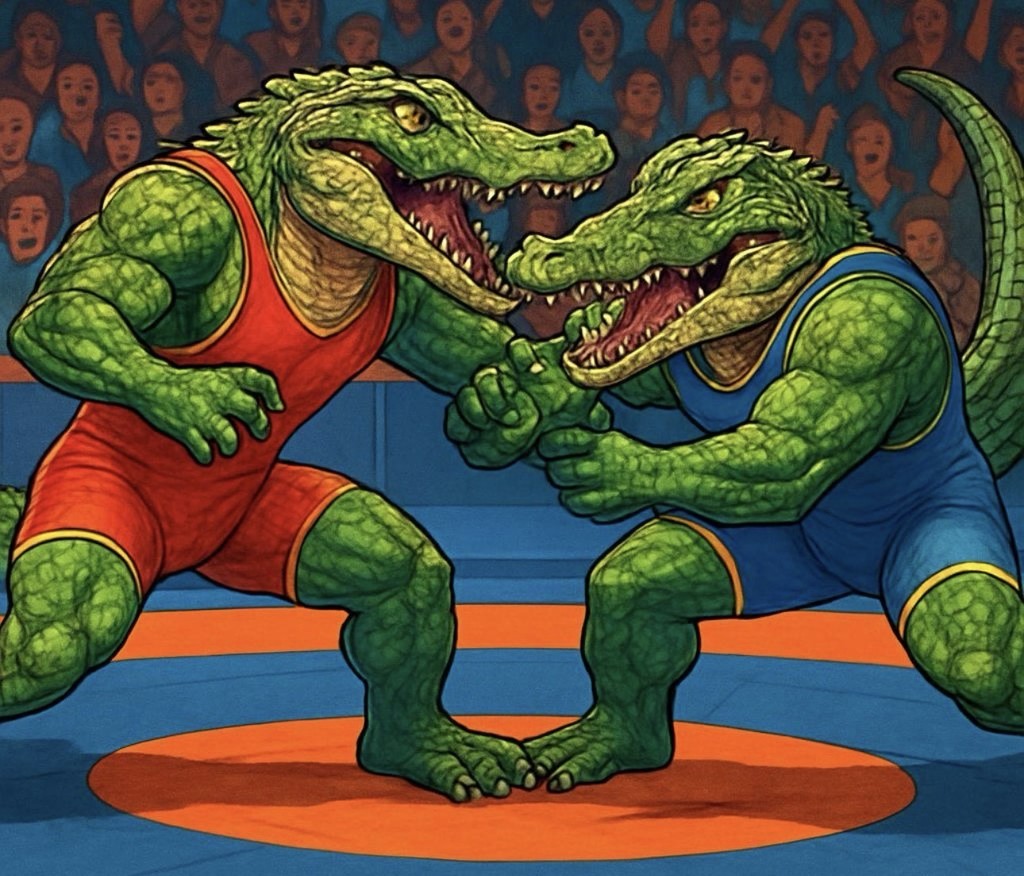 wrestling gators graphic