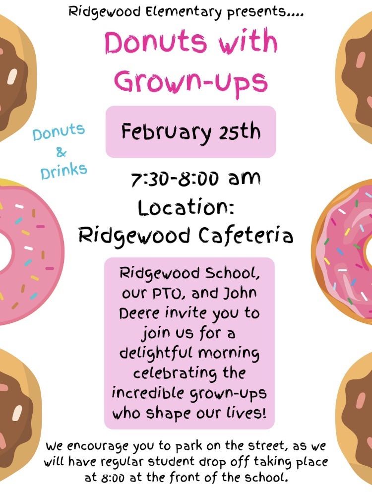 donuts with grown-ups flyer