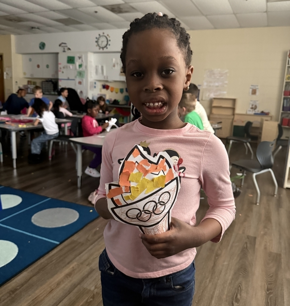 Student showing off their work