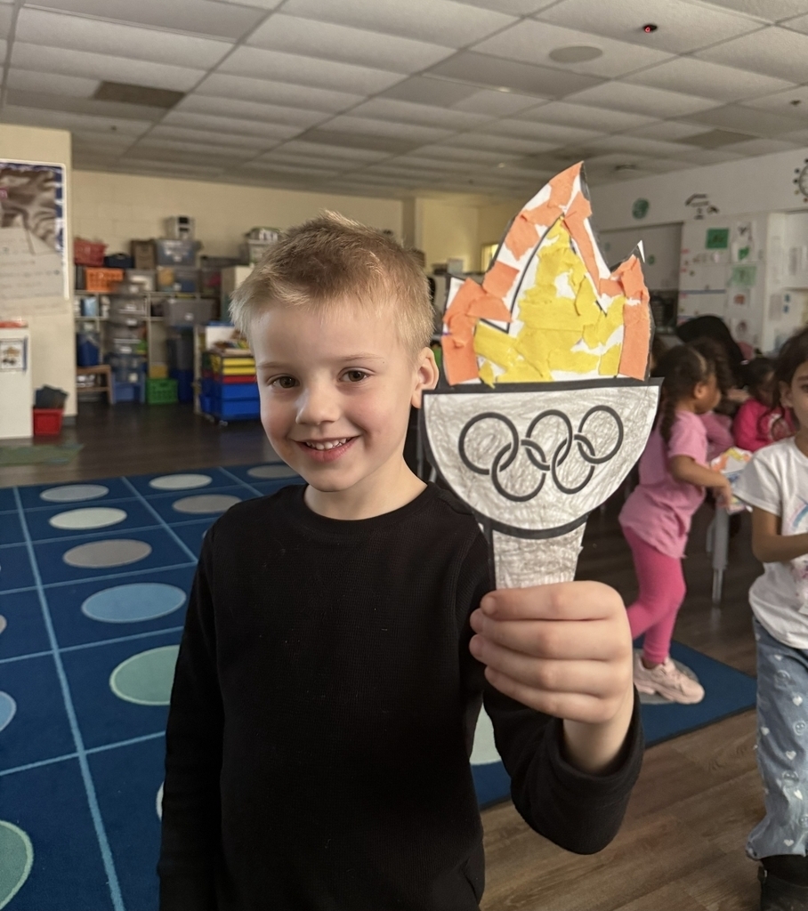 Student showing off their work