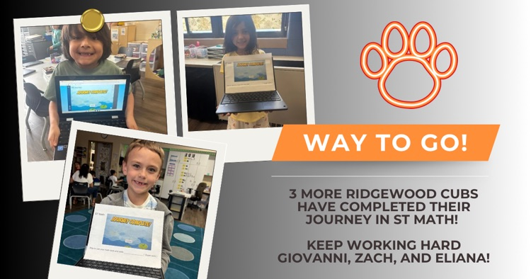 Mrs. Floming’s kindergartners are working hard in ST Math!