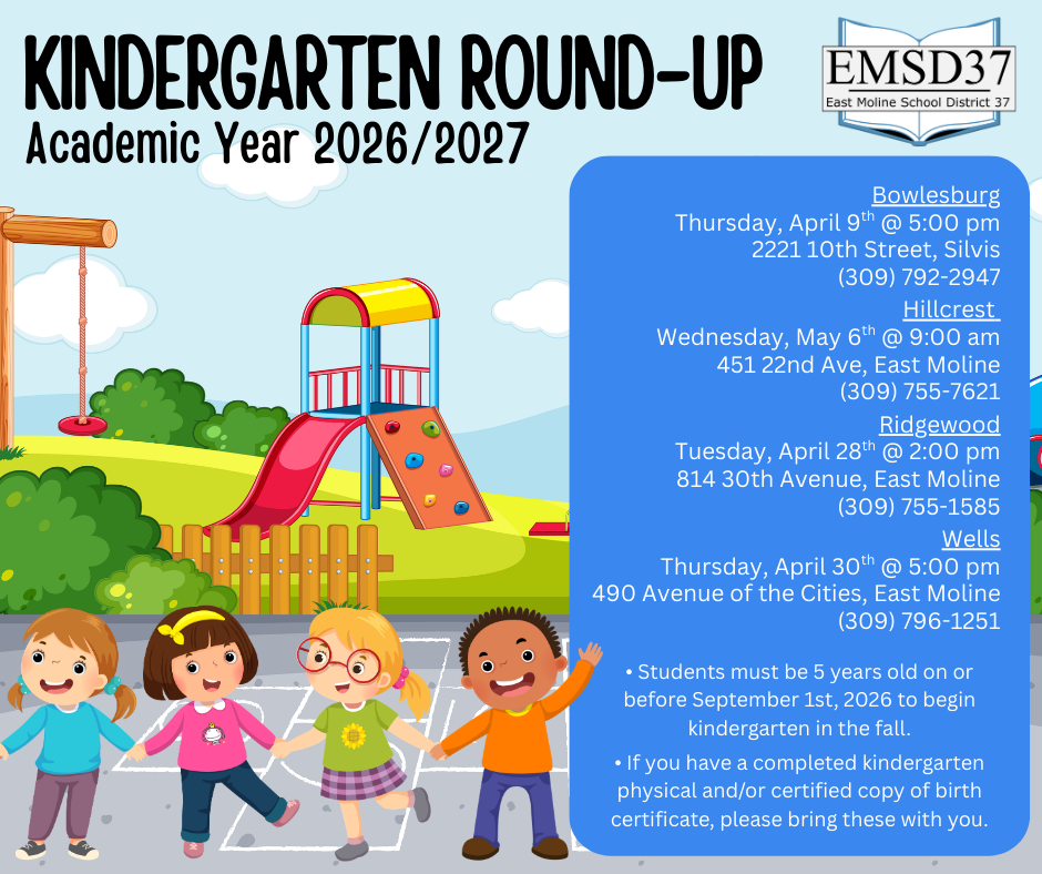 Kindergarten Round-Up graphic