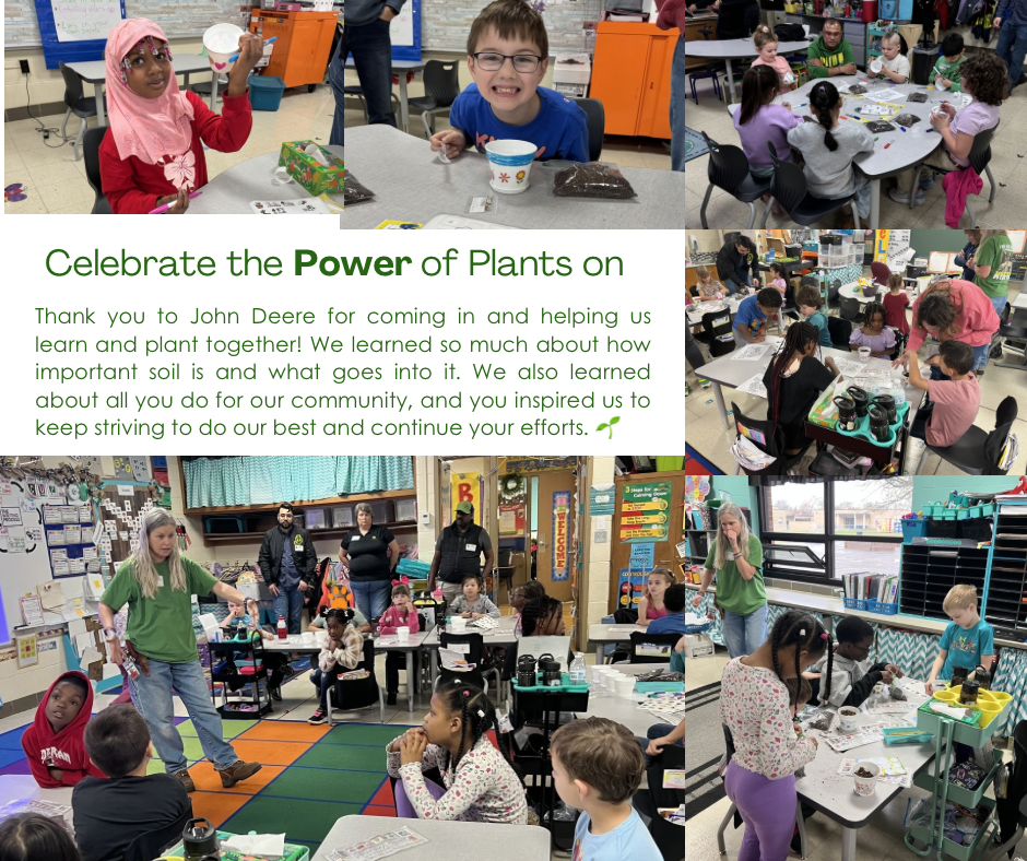 photo of students planing plants