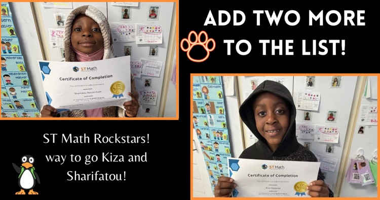 Great job Kiza and Sharifatou!