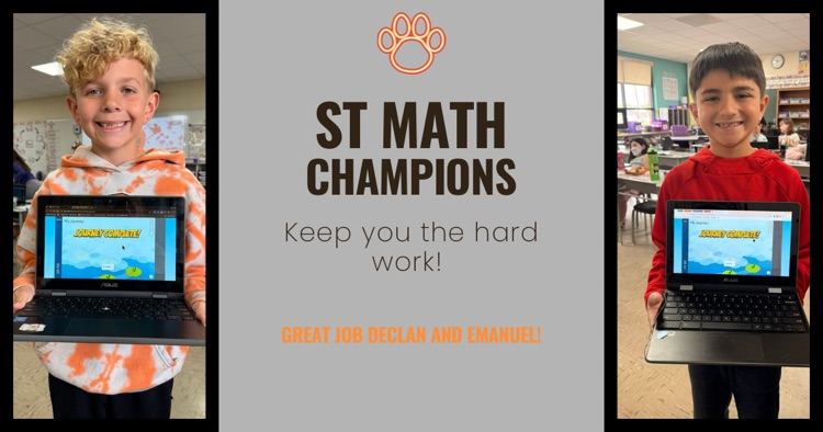 way to go Declan and Emanuel!