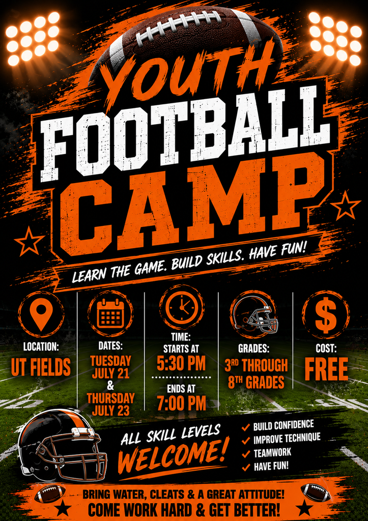 football camp graphic