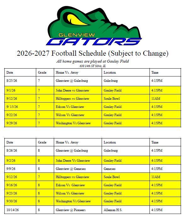 football schedule