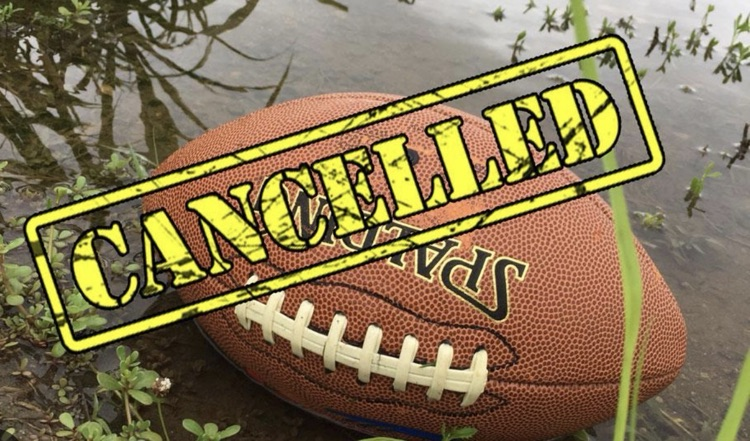 canceled football graphic