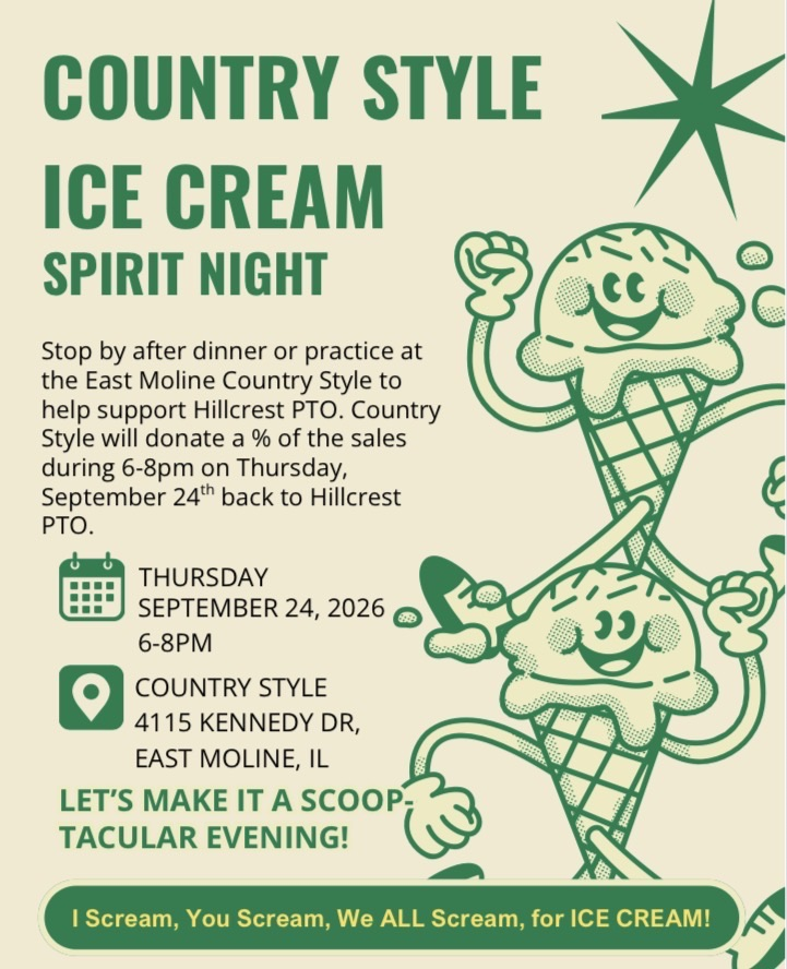 ice cream spirit night