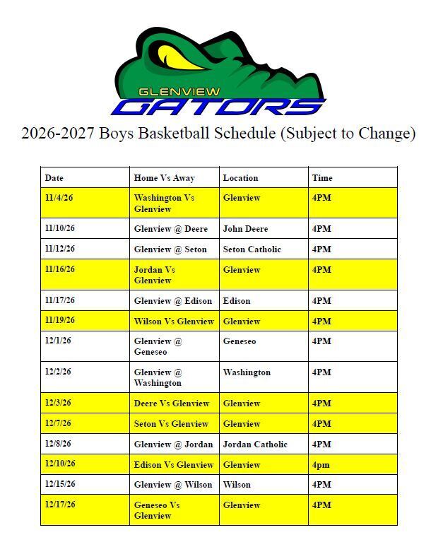 boys basketball schedule