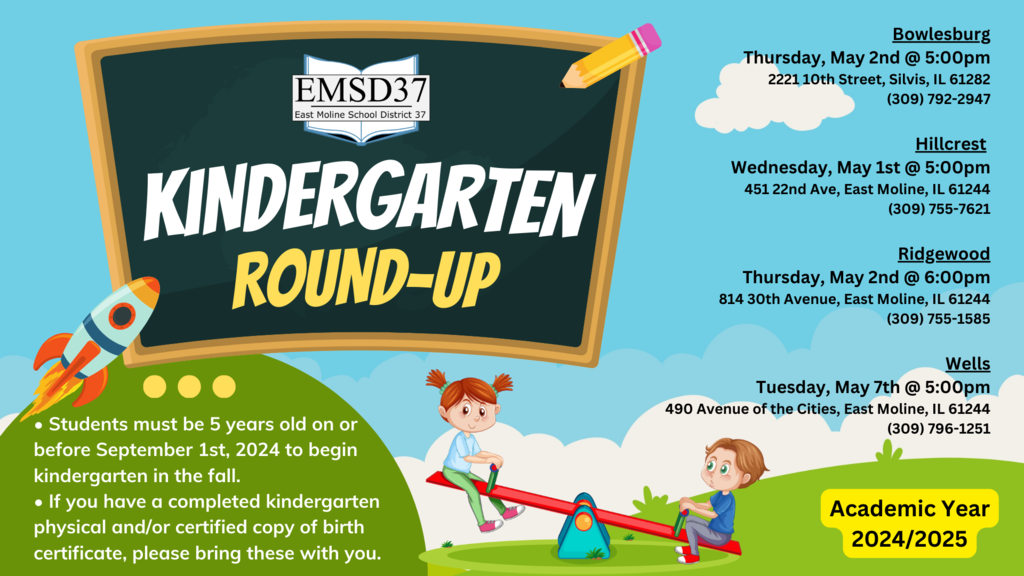 kindergarten round up graphic